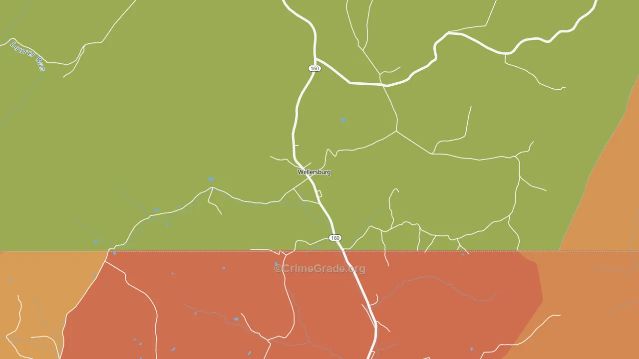15564, PA Map of Drug-Related Crime Rates