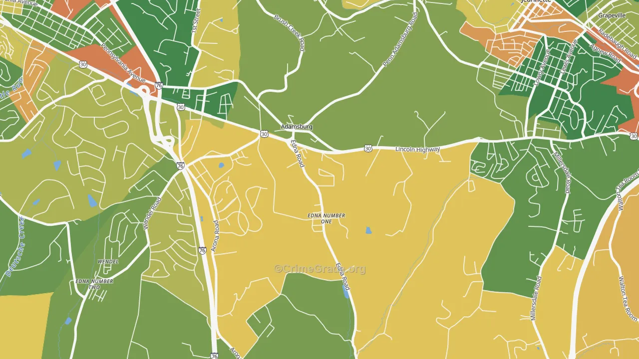 15611, PA Map of Drug-Related Crime Rates