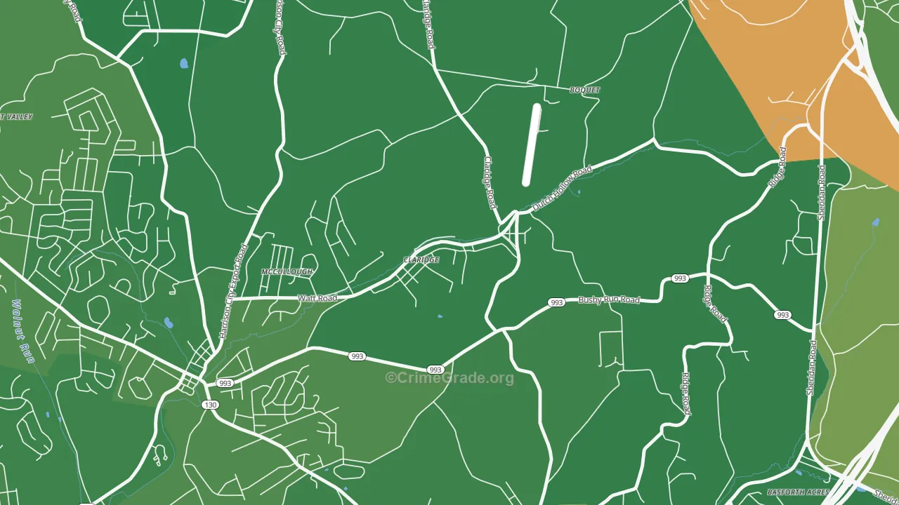 15623, PA Map of Drug-Related Crime Rates