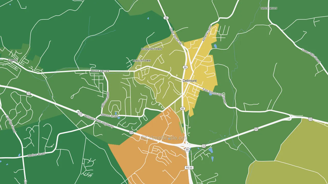 15626, PA Map of Drug-Related Crime Rates