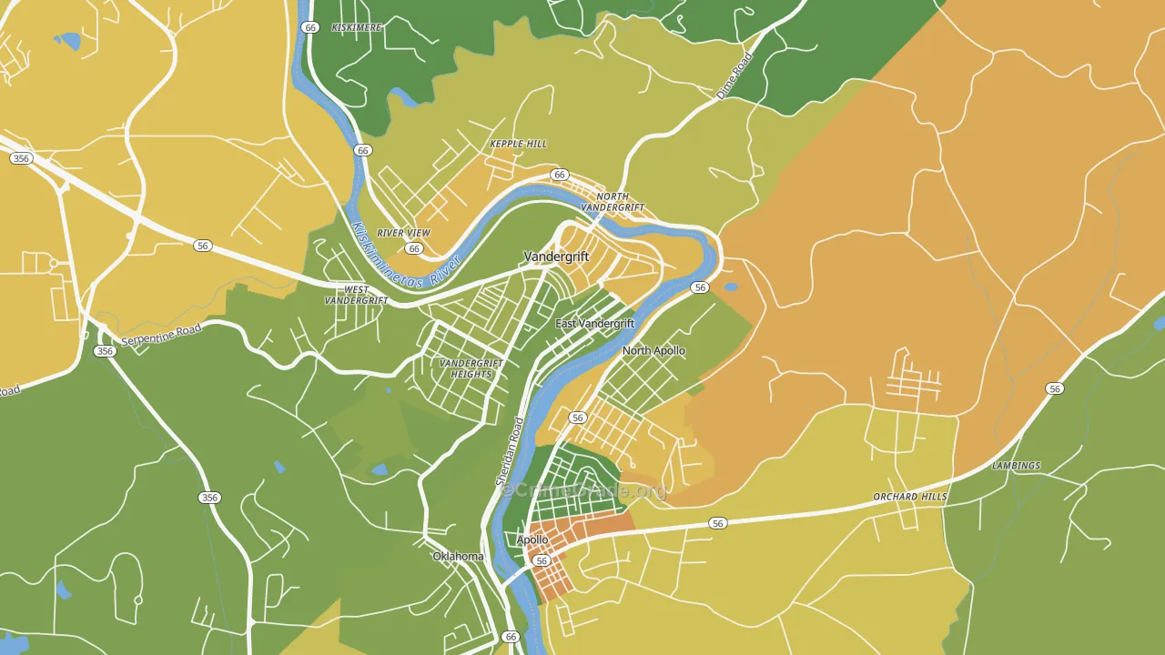 15629, PA Map of Drug-Related Crime Rates
