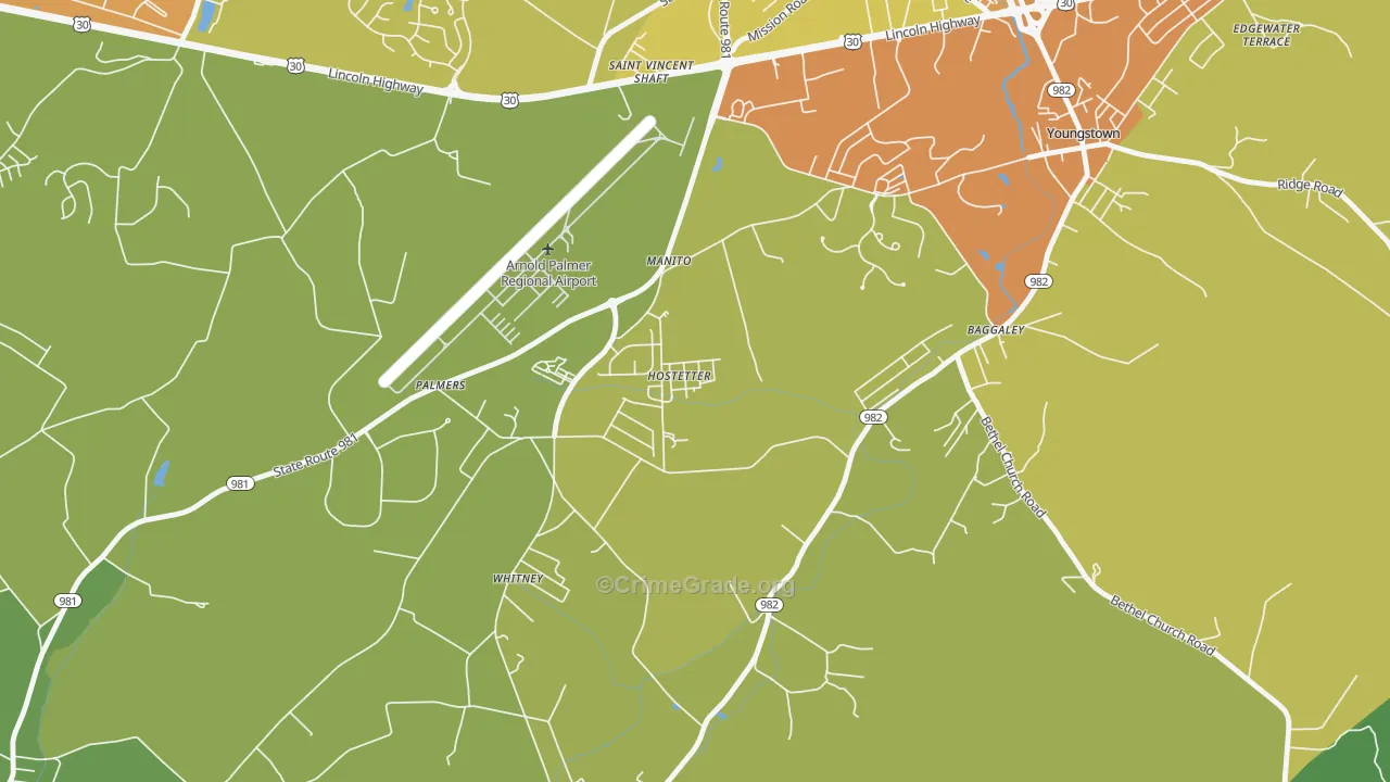 15638, PA Map of Drug-Related Crime Rates