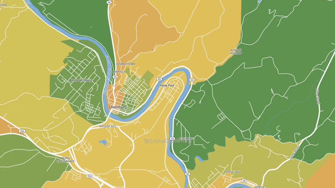 15641, PA Map of Drug-Related Crime Rates