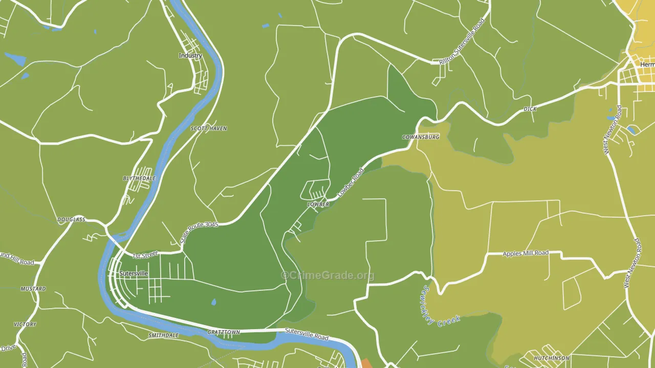 15660, PA Map of Drug-Related Crime Rates