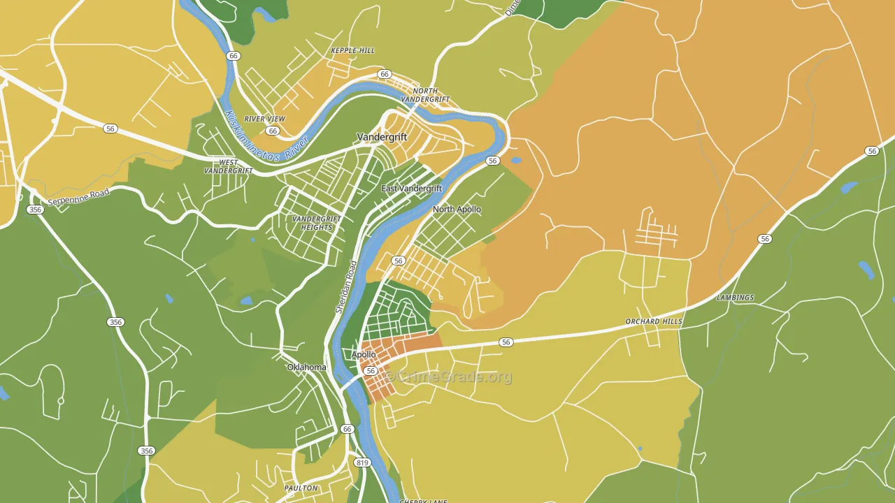 15673, PA Map of Drug-Related Crime Rates