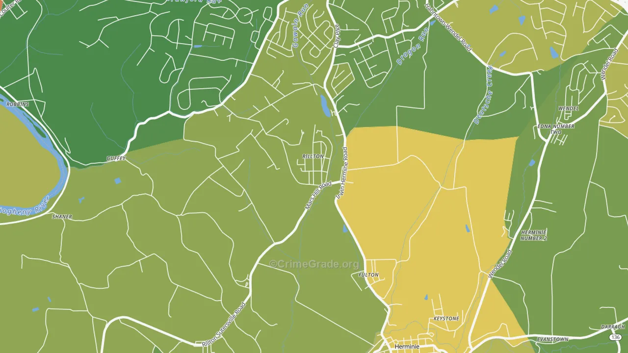 15678, PA Map of Drug-Related Crime Rates