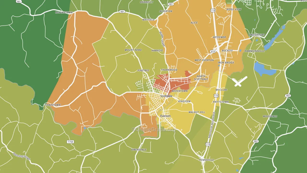 15683, PA Map of Drug-Related Crime Rates