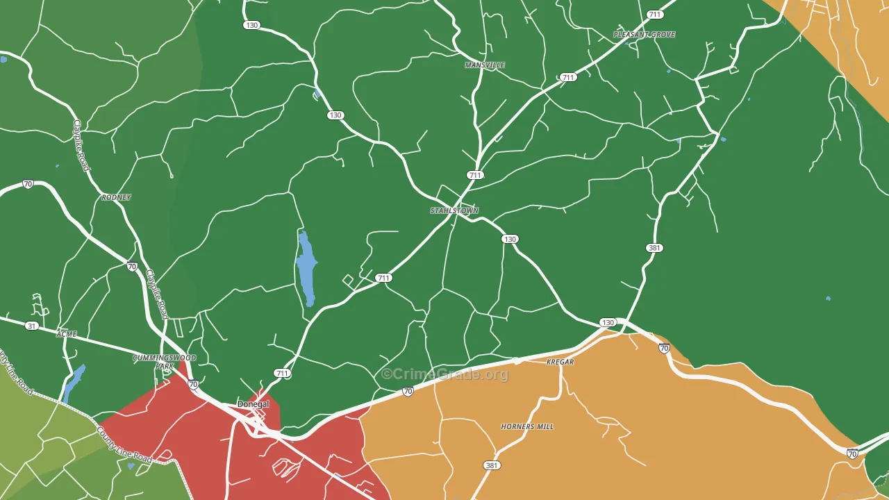15687, PA Map of Drug-Related Crime Rates