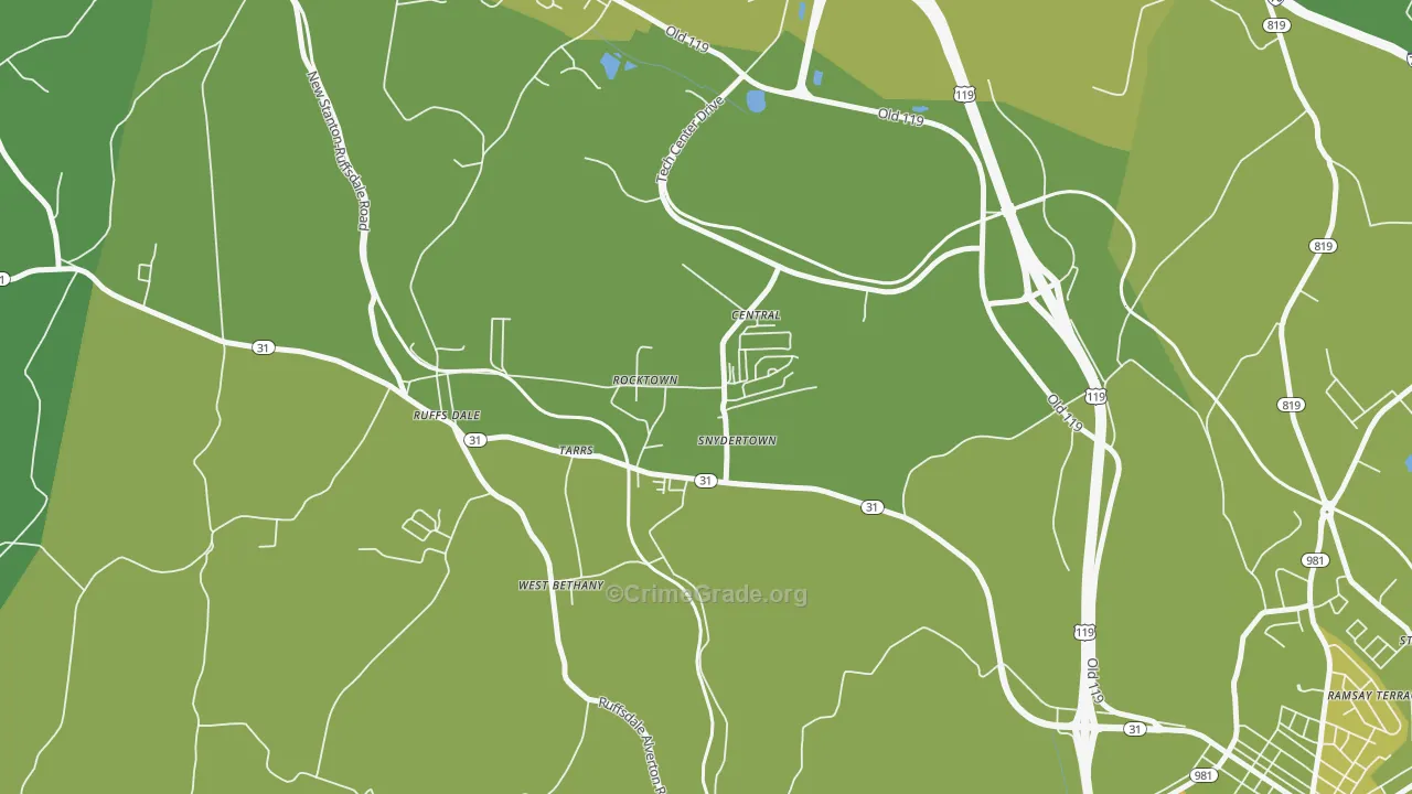 15688, PA Map of Drug-Related Crime Rates
