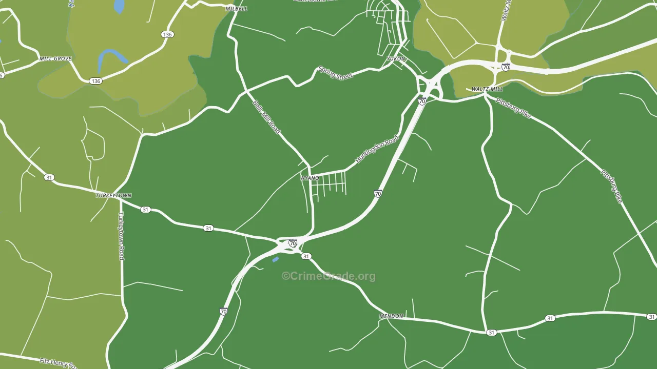 15695, PA Map of Drug-Related Crime Rates