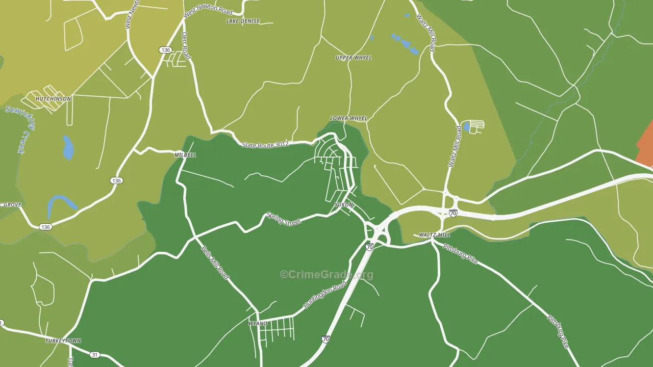 15698, PA Map of Drug-Related Crime Rates