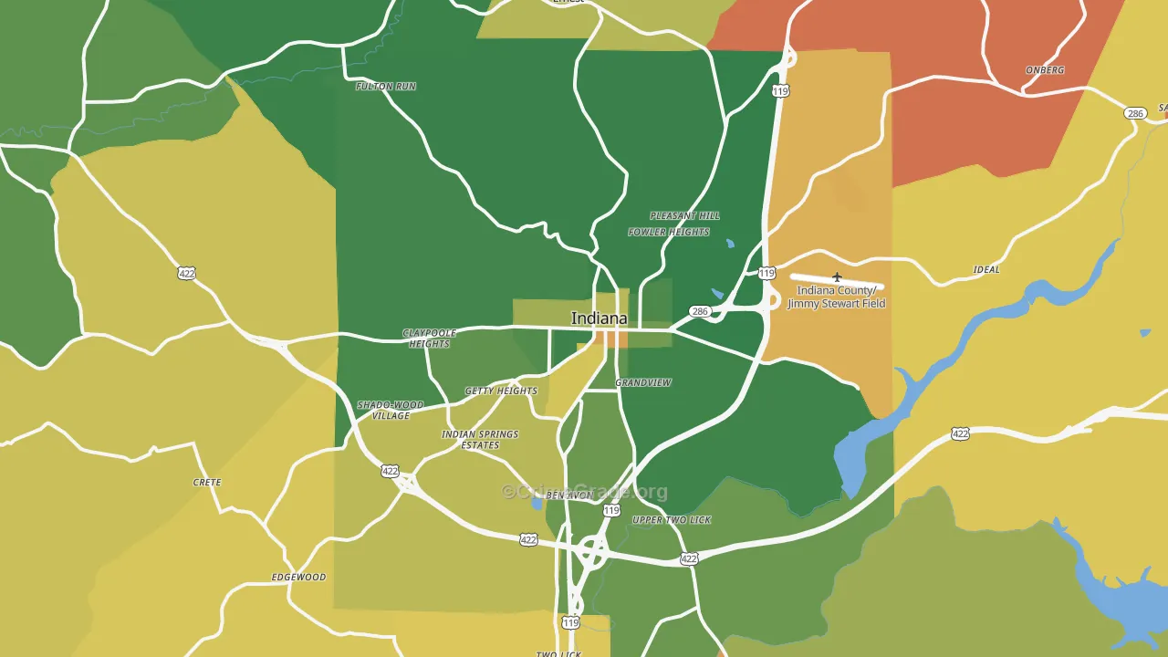 15701, PA Map of Drug-Related Crime Rates