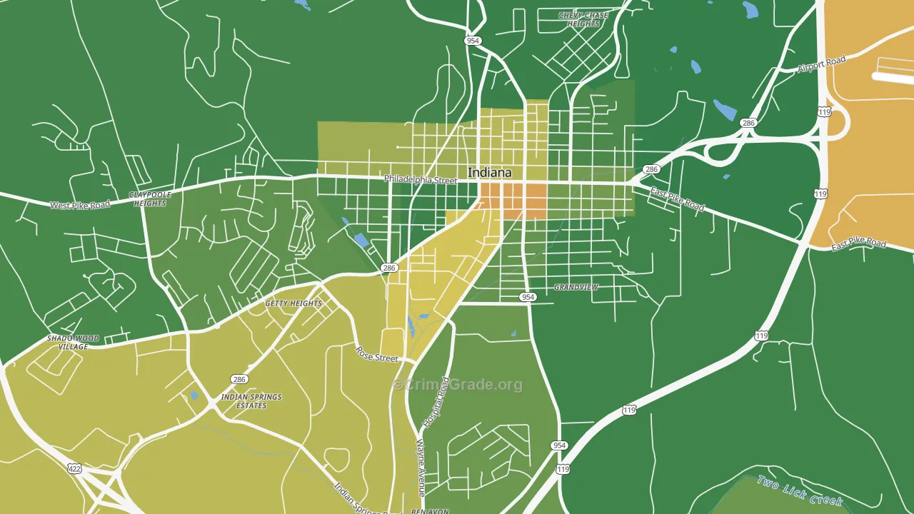 15705, PA Map of Drug-Related Crime Rates