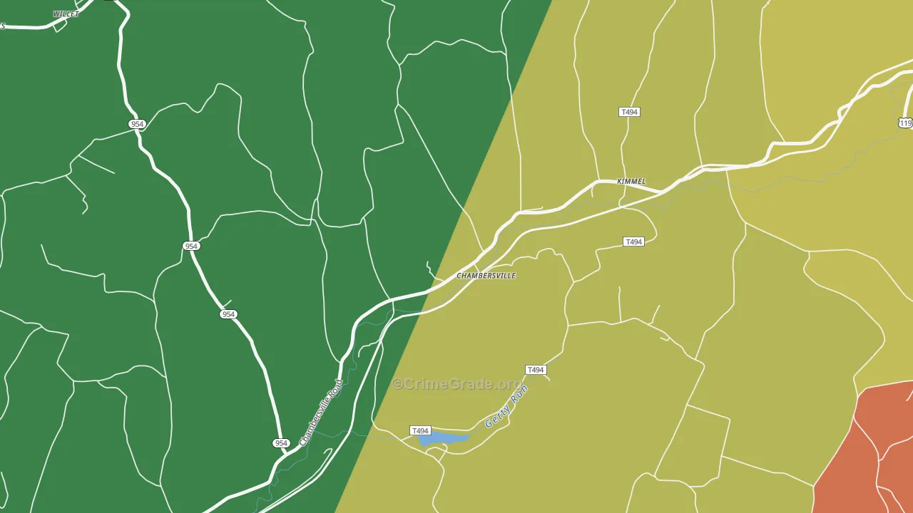 15723, PA Map of Drug-Related Crime Rates