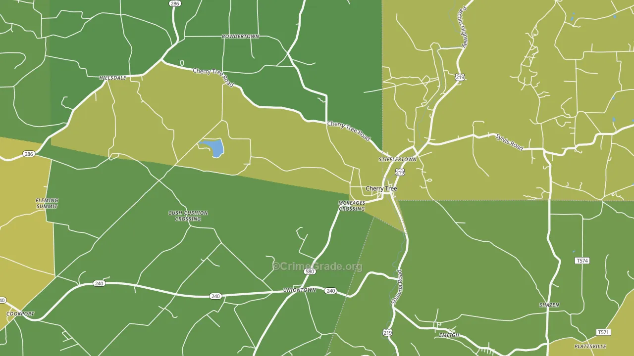 15724, PA Map of Drug-Related Crime Rates