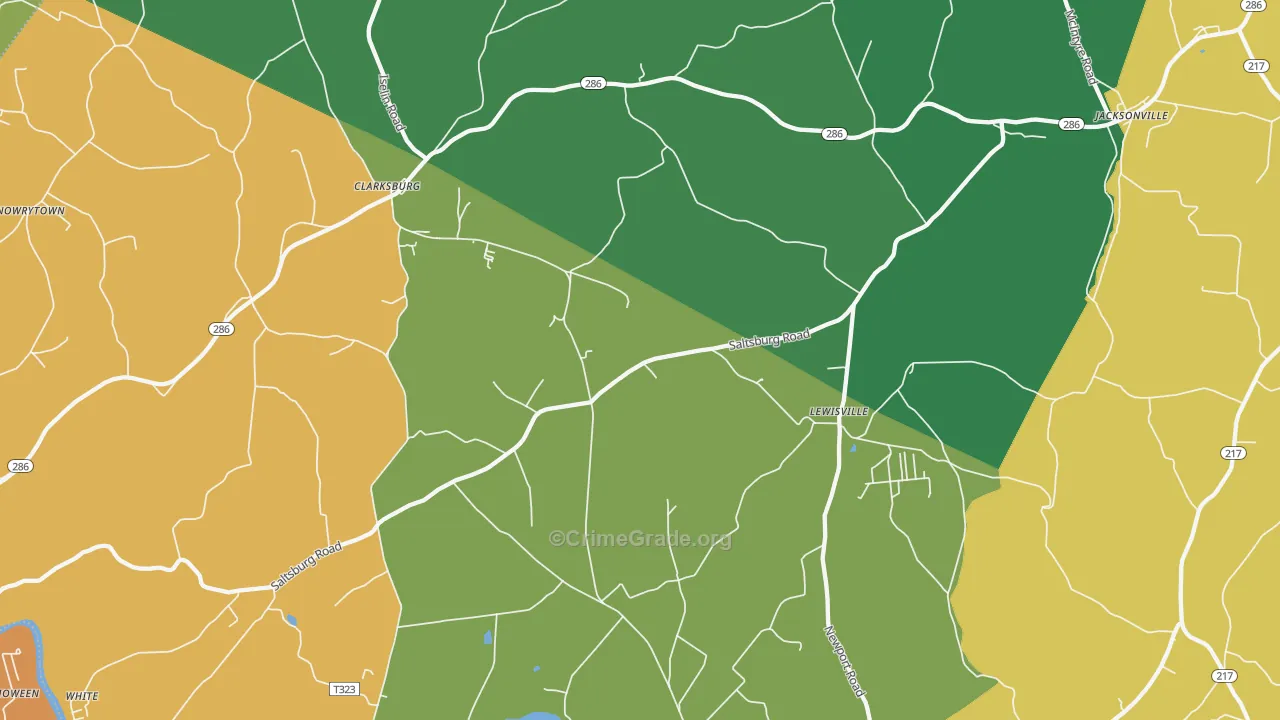 15725, PA Map of Drug-Related Crime Rates