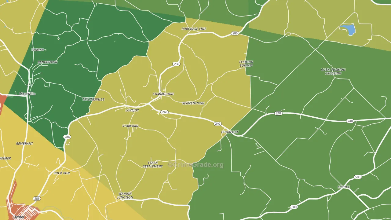 15729, PA Map of Drug-Related Crime Rates