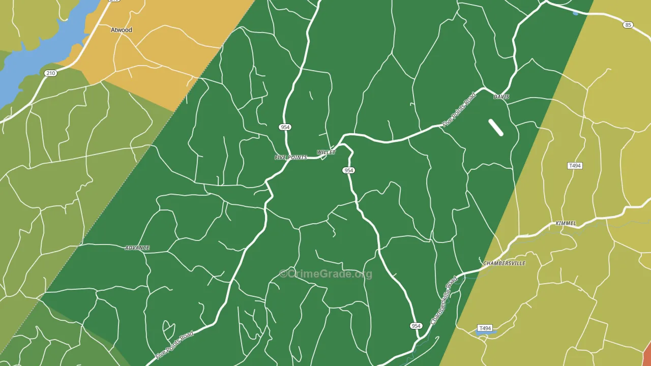 15732, PA Map of Drug-Related Crime Rates