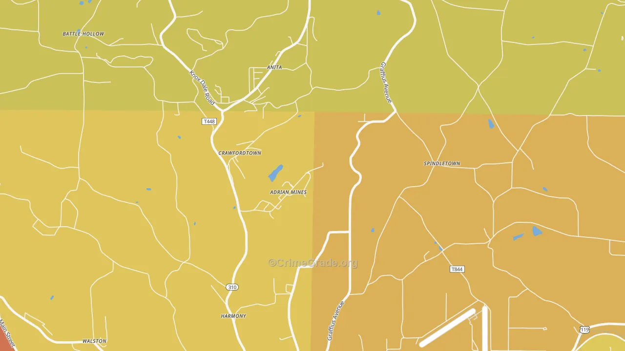 15733, PA Map of Drug-Related Crime Rates
