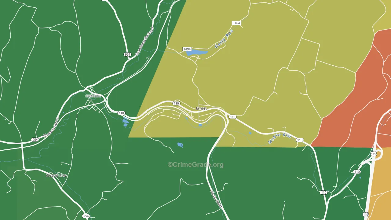 15739, PA Map of Drug-Related Crime Rates