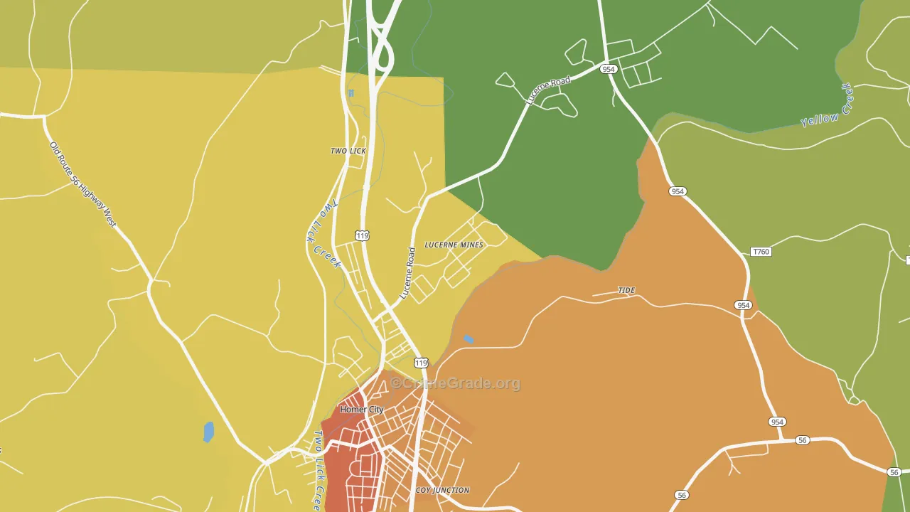 15754, PA Map of Drug-Related Crime Rates