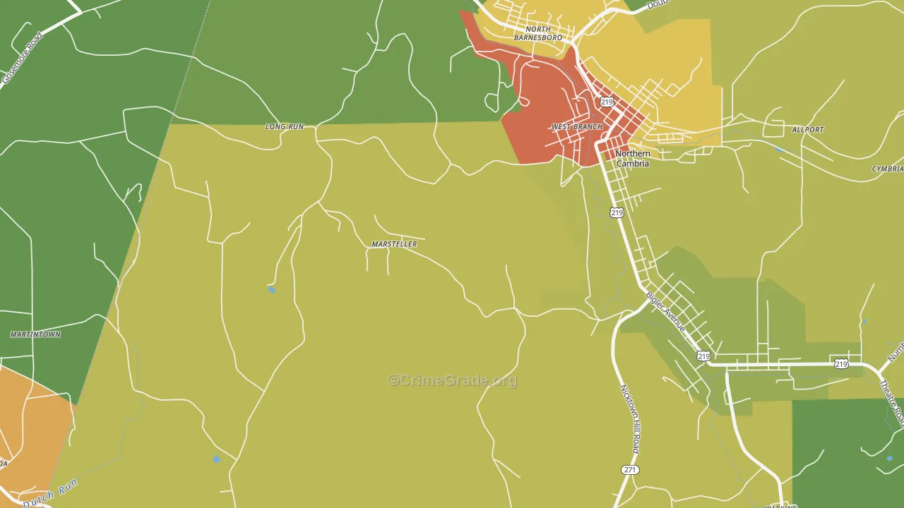 15760, PA Map of Drug-Related Crime Rates