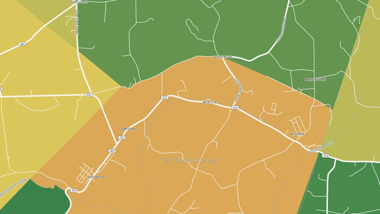 15761, PA Map of Drug-Related Crime Rates