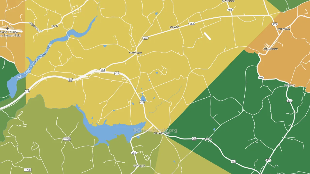 15765, PA Map of Drug-Related Crime Rates
