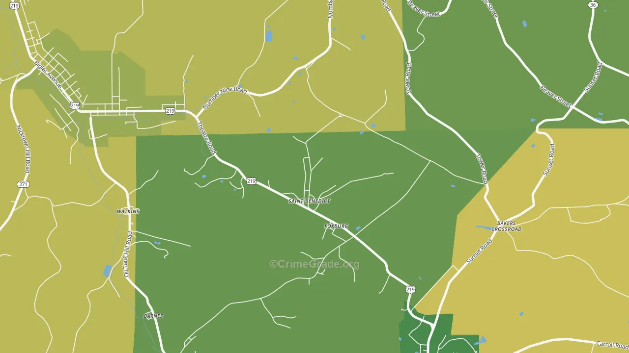 15773, PA Map of Drug-Related Crime Rates
