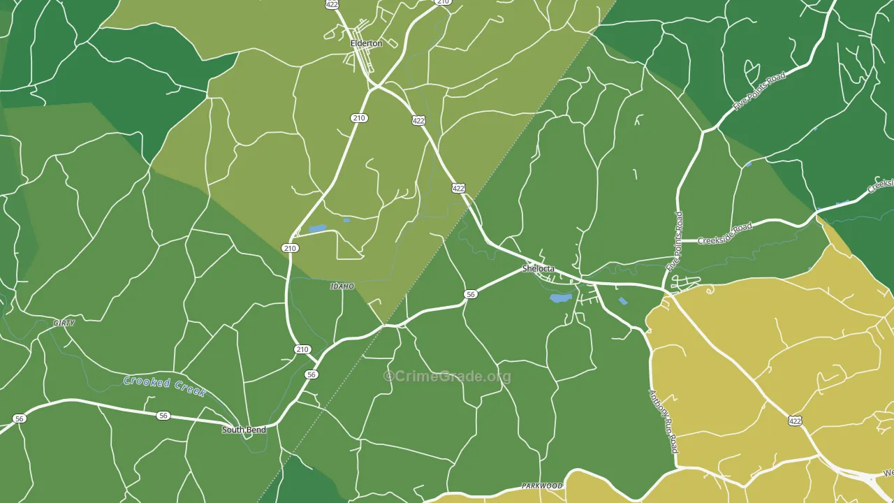 15774, PA Map of Drug-Related Crime Rates