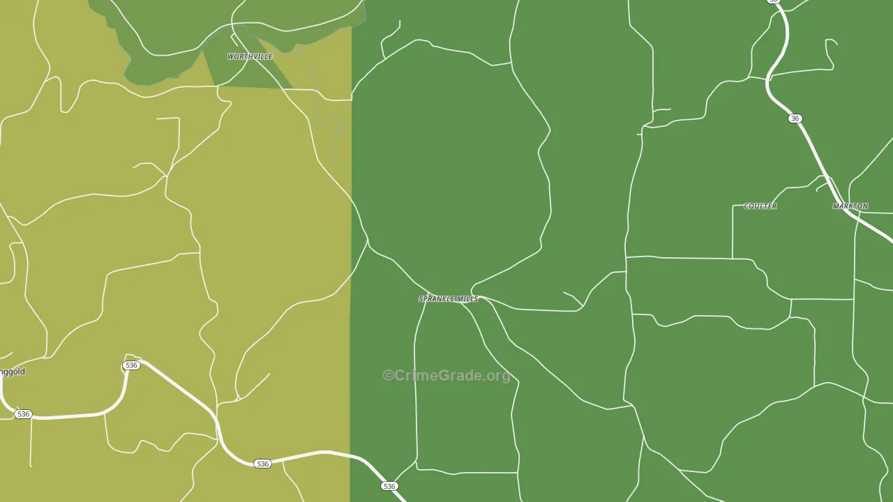 15776, PA Map of Drug-Related Crime Rates