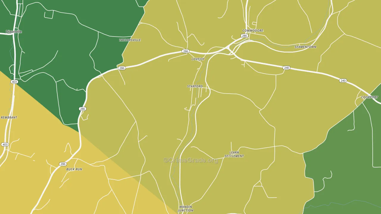 15777, PA Map of Drug-Related Crime Rates