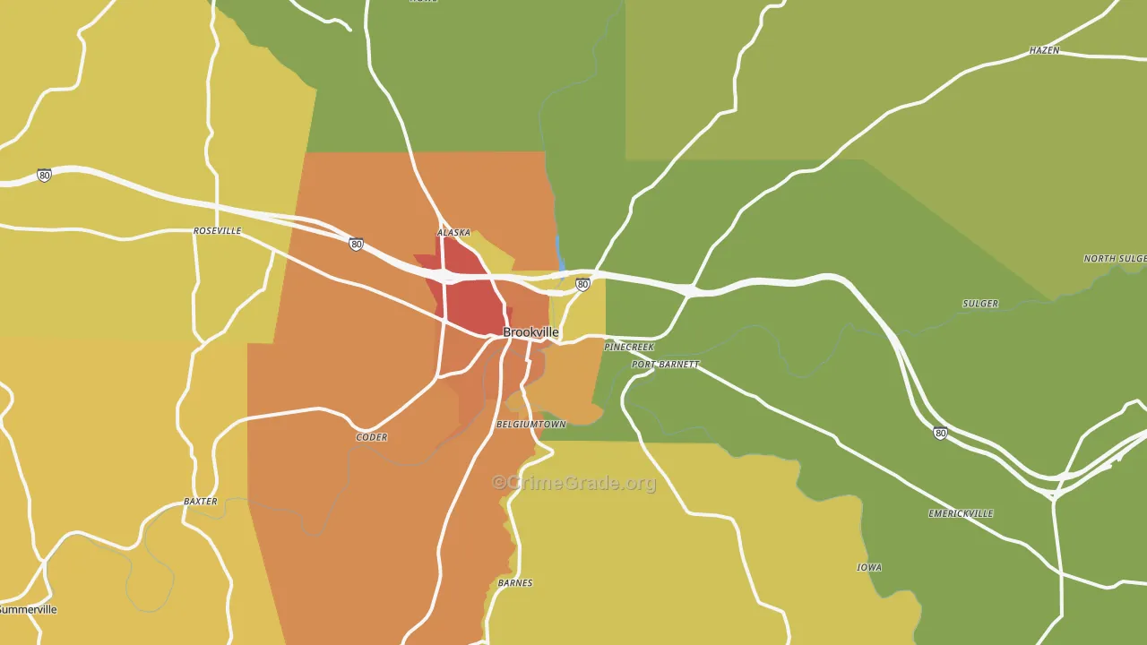 15825, PA Map of Drug-Related Crime Rates