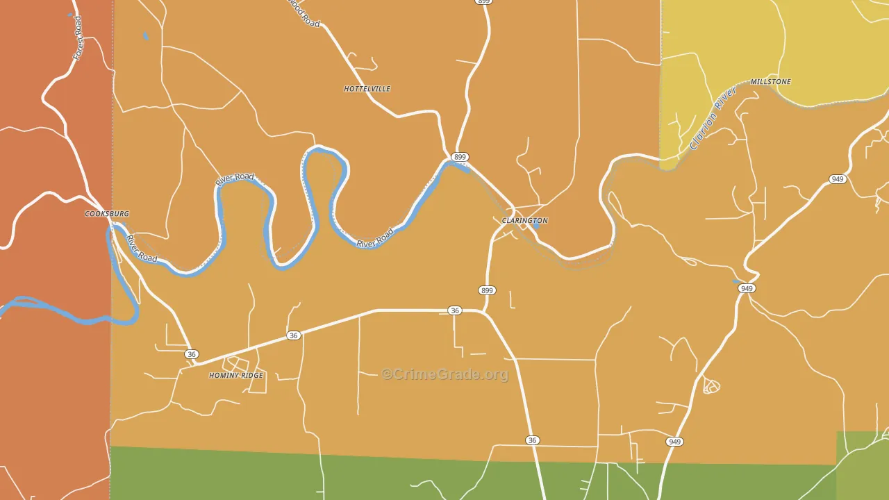 15828, PA Map of Drug-Related Crime Rates