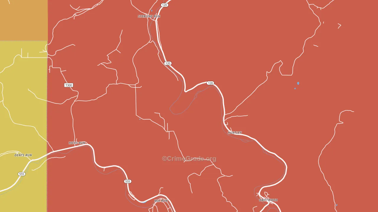 15832, PA Map of Drug-Related Crime Rates