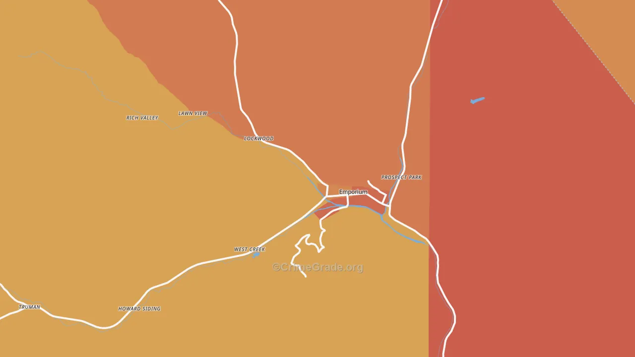 15834, PA Map of Drug-Related Crime Rates