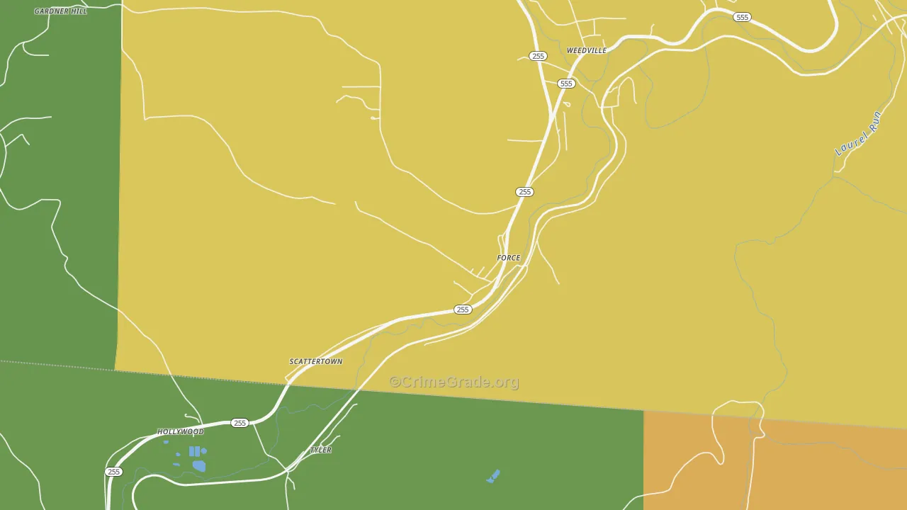 15841, PA Map of Drug-Related Crime Rates