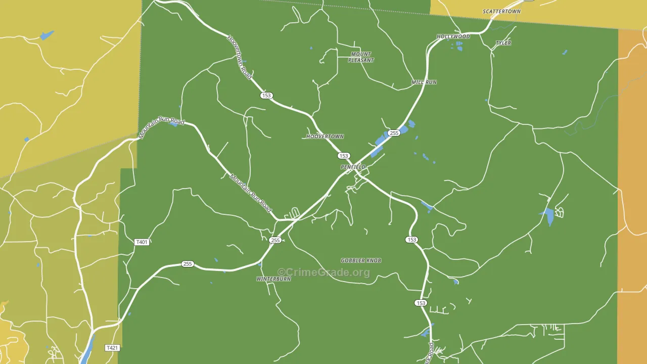 15849, PA Map of Drug-Related Crime Rates
