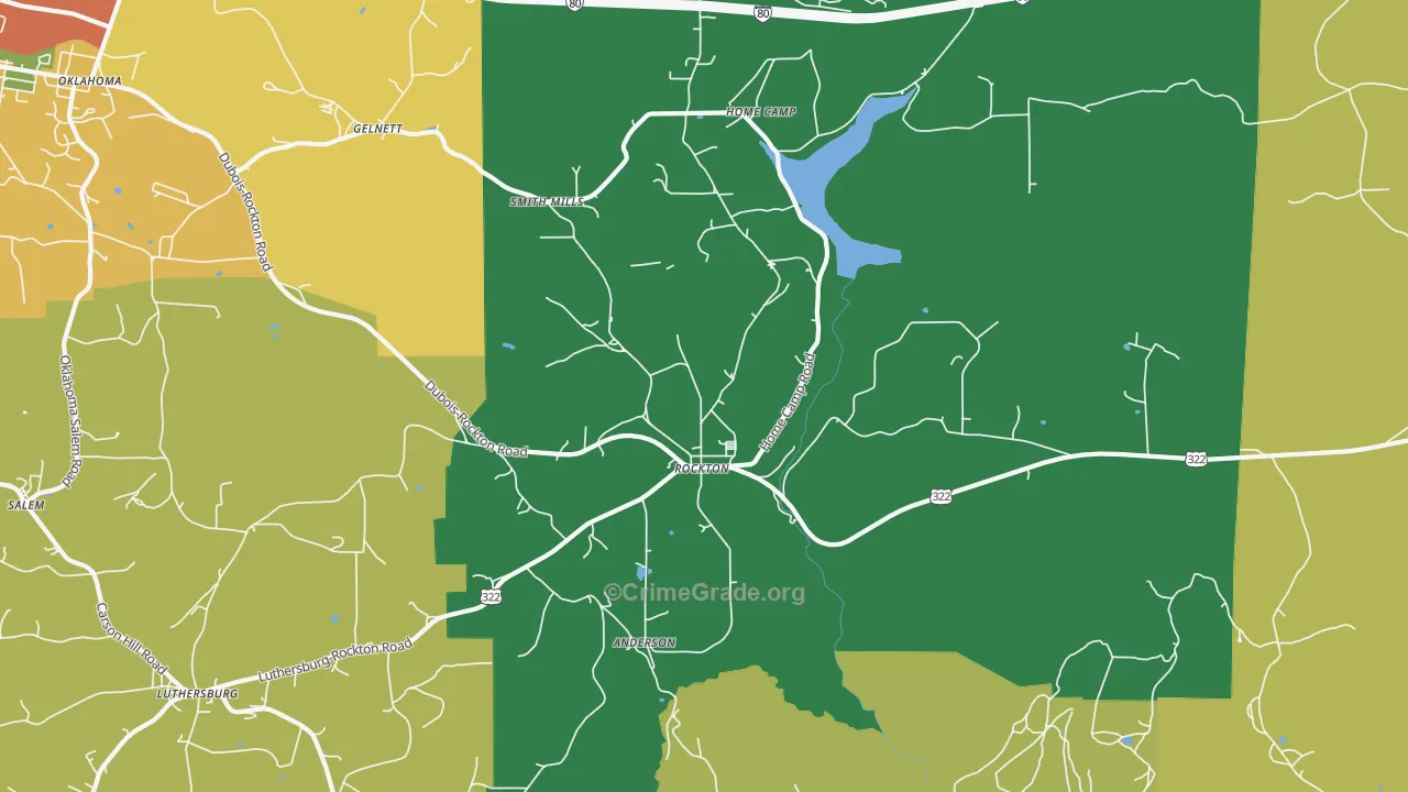 15856, PA Map of Drug-Related Crime Rates