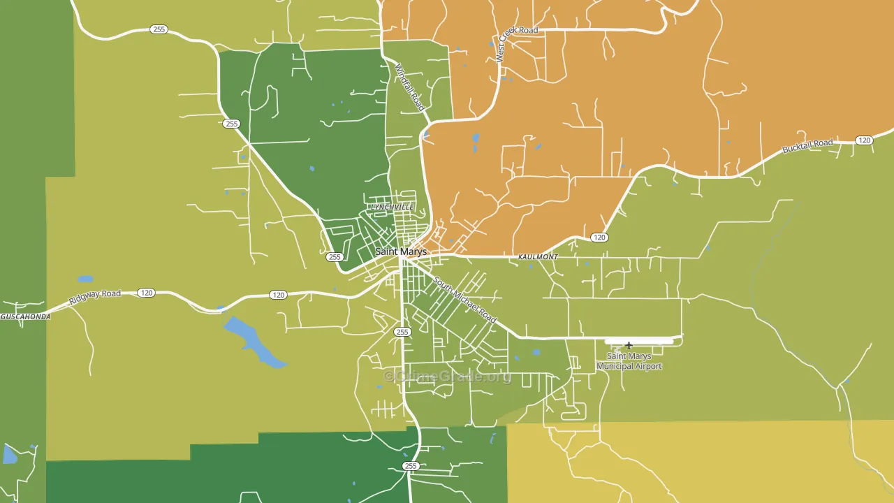 15857, PA Map of Drug-Related Crime Rates