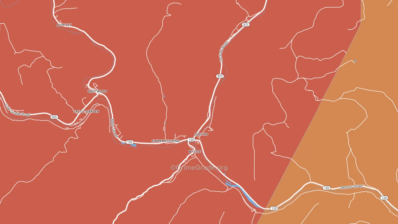 15861, PA Map of Drug-Related Crime Rates