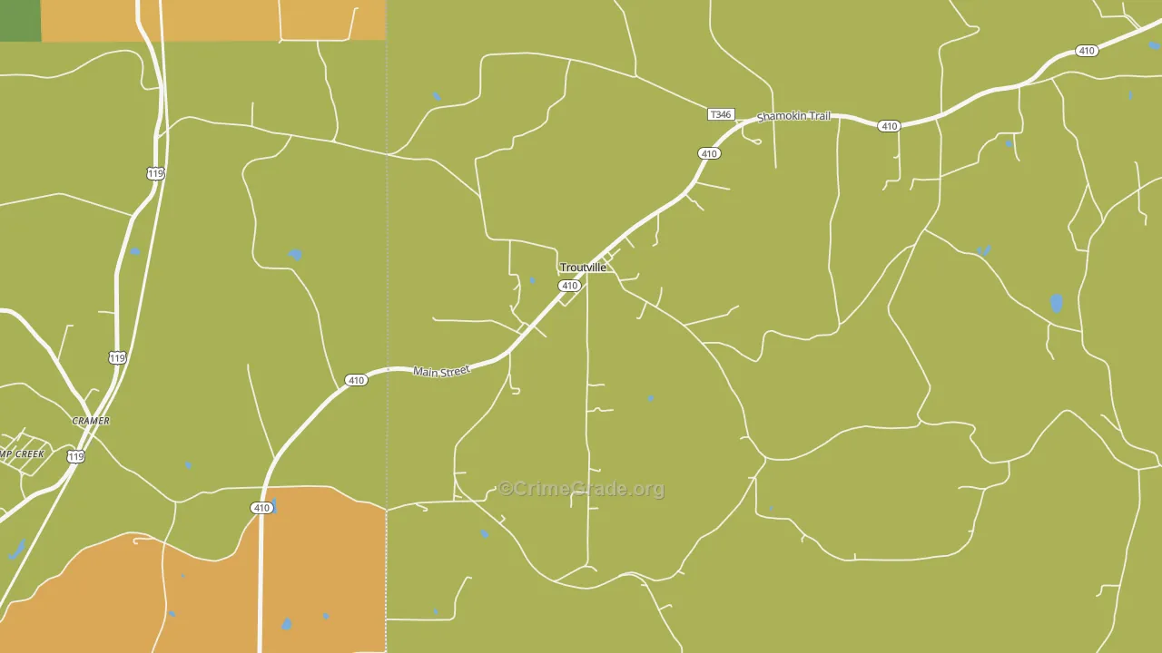 15866, PA Map of Drug-Related Crime Rates