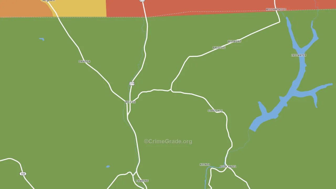 15870, PA Map of Drug-Related Crime Rates