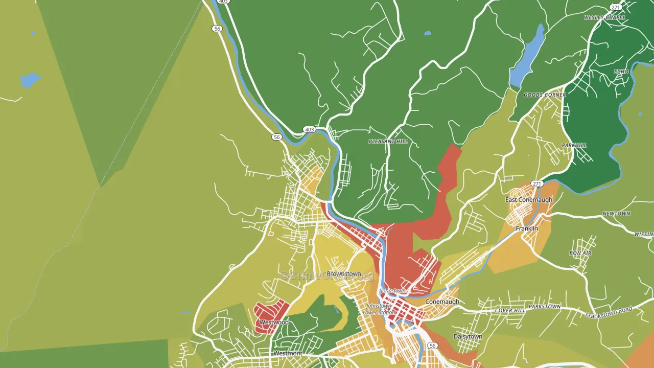 15906, PA Map of Drug-Related Crime Rates