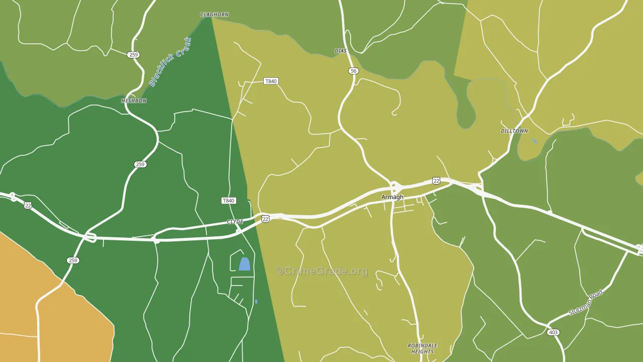 15920, PA Map of Drug-Related Crime Rates