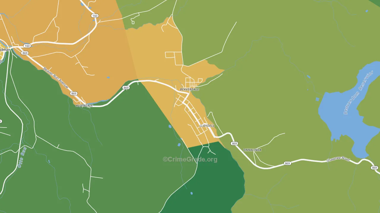 15921, PA Map of Drug-Related Crime Rates