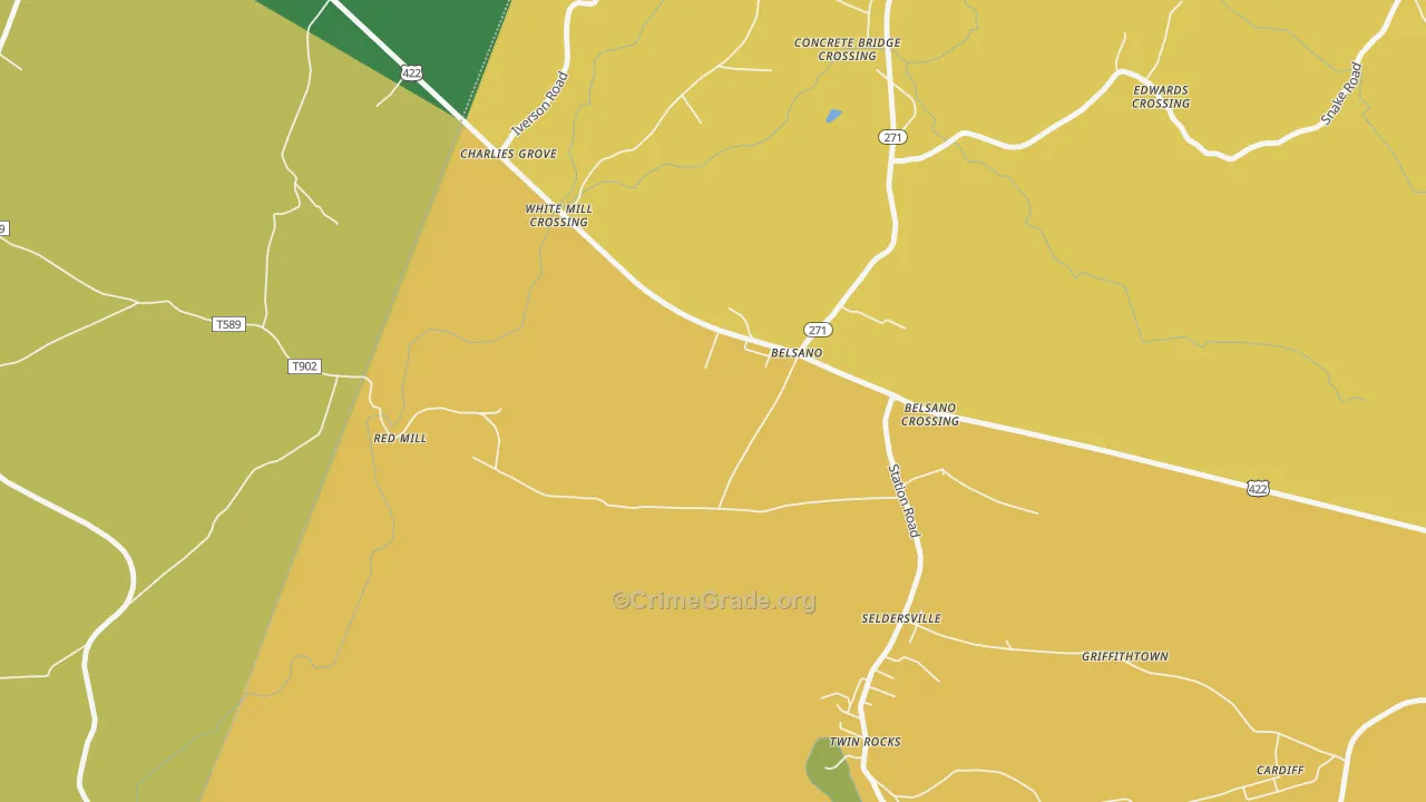 15922, PA Map of Drug-Related Crime Rates