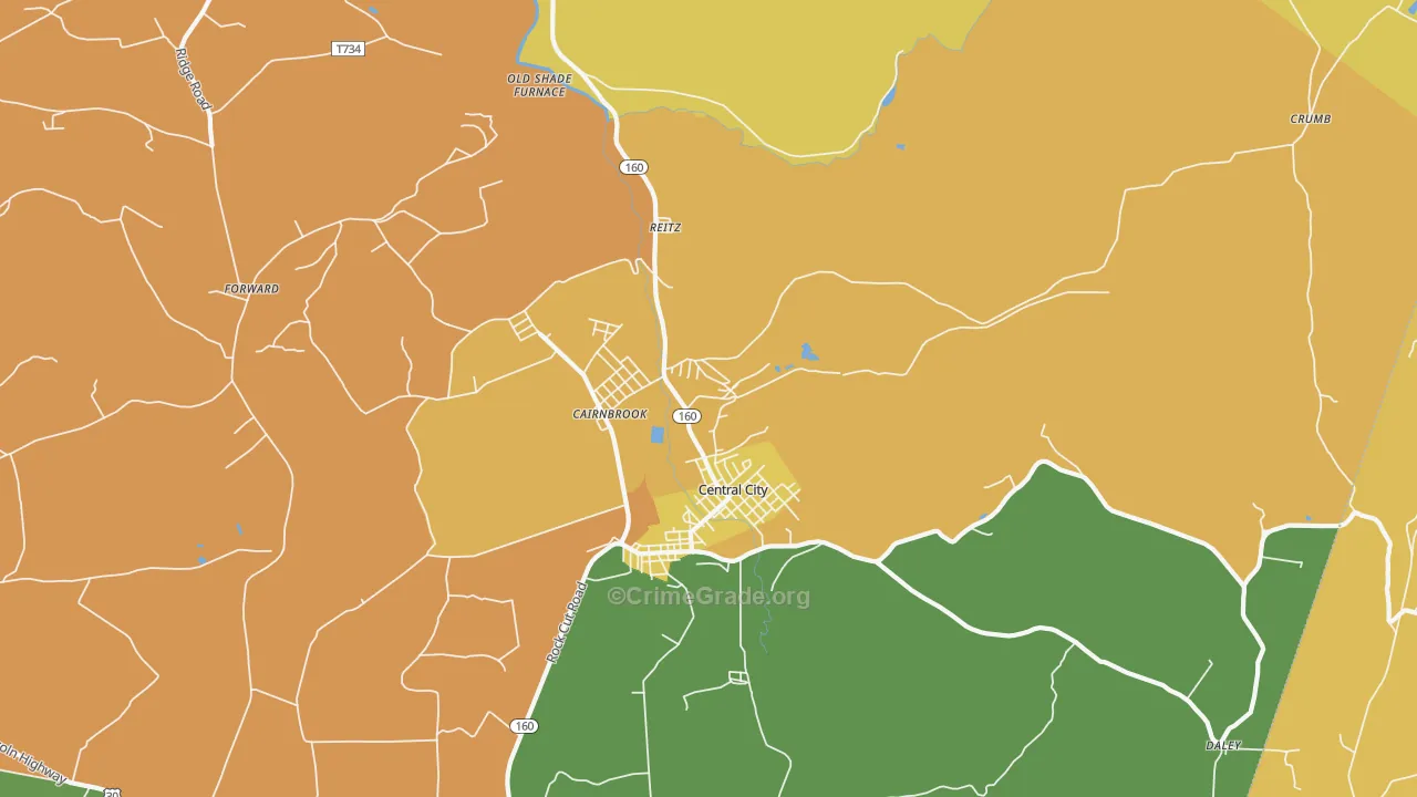 15924, PA Map of Drug-Related Crime Rates