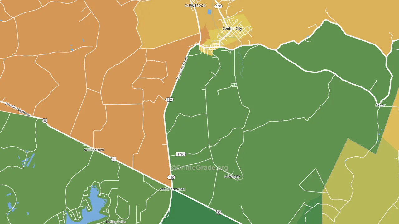 15926, PA Map of Drug-Related Crime Rates