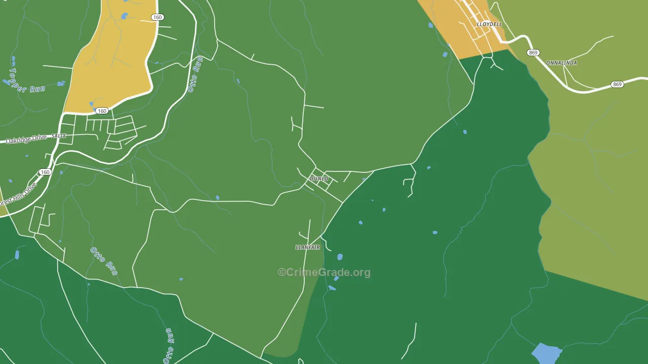 15930, PA Map of Drug-Related Crime Rates